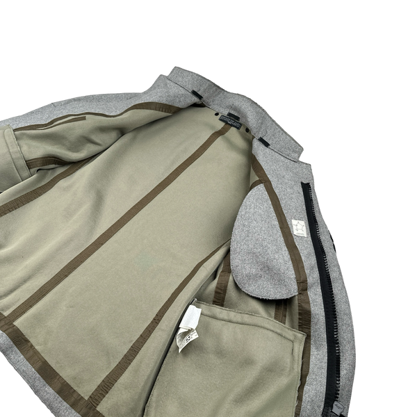 Stone Island 2009 Grey Wool Shadow Project Field Jacket - Large