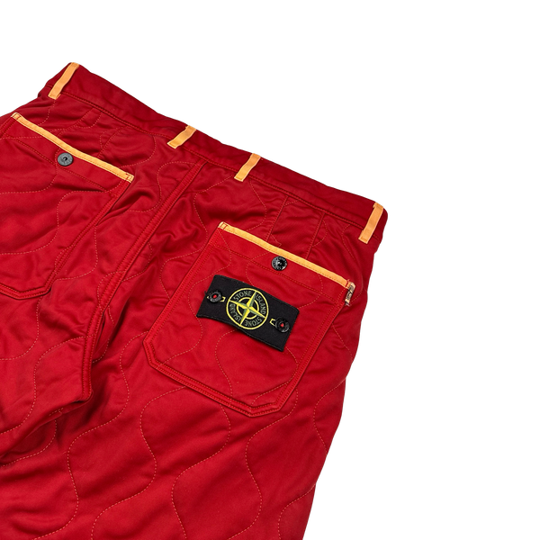 Stone Island 2013 Red Quilted RE-T Shorts - 30"