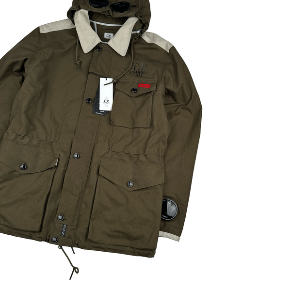 CP Company Khaki Ventile La Mille Goggle Jacket - XL