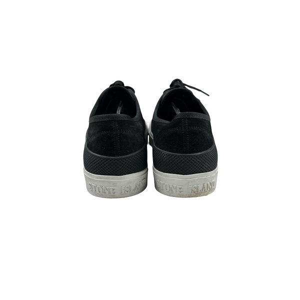 Stone Island x Diemme Black Leather Trainers - UK 10.5