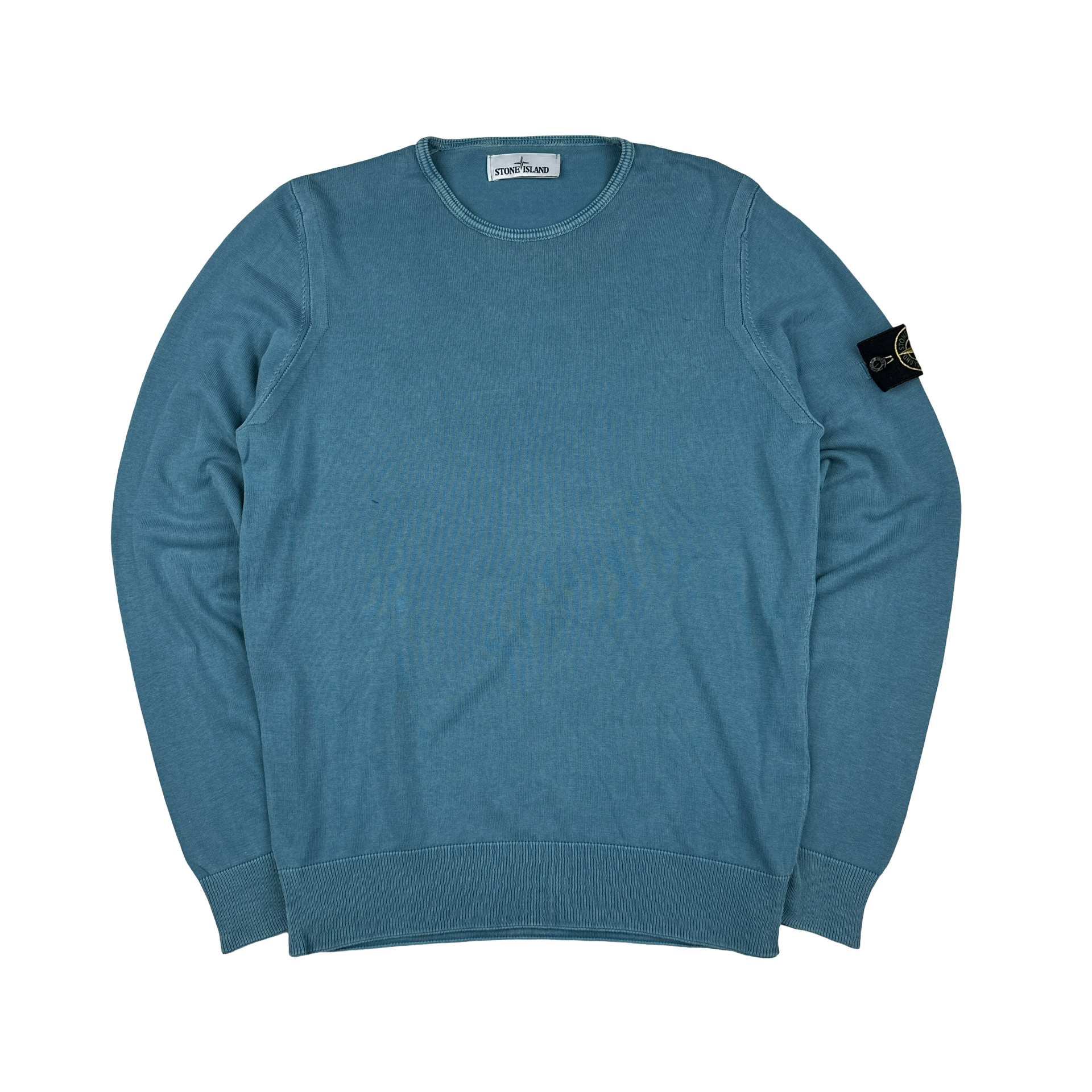 Stone Island Turquoise Lightweight Crewneck Jumper Medium - Main Image