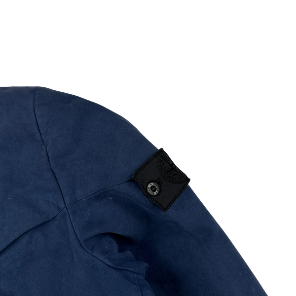 Stone Island 2014 Shadow Project Blue Mesh Lined Thick Cotton Blazer - Medium
