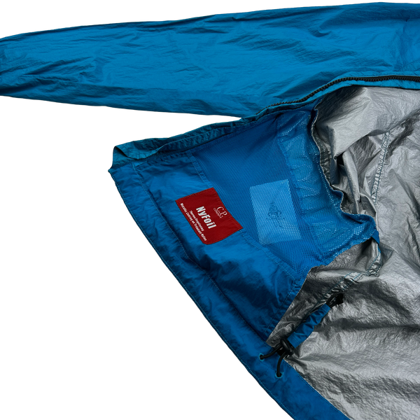 CP Company Blue Nyfoil Goggle Jacket - Medium