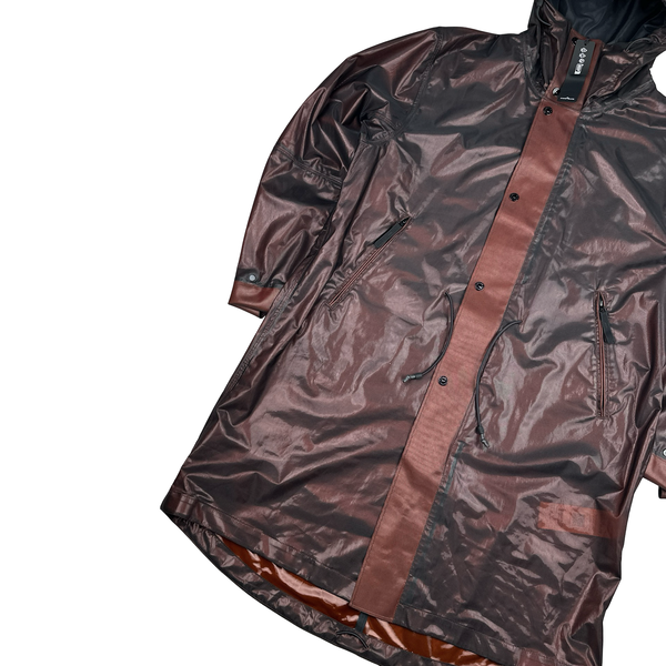 Stone Island 2024 Rust Metallic Run Proof Nylon Hooded Jacket - Large