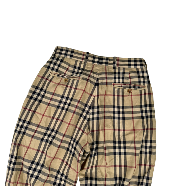 Burberry Nova Check Straight Fit Trousers - 30"