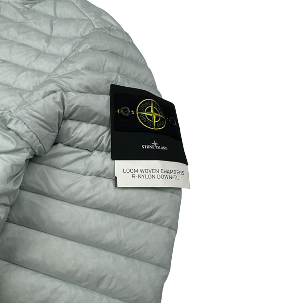 Stone Island 2022 Grey Loom Woven R Nylon Down TC Puffer - Medium
