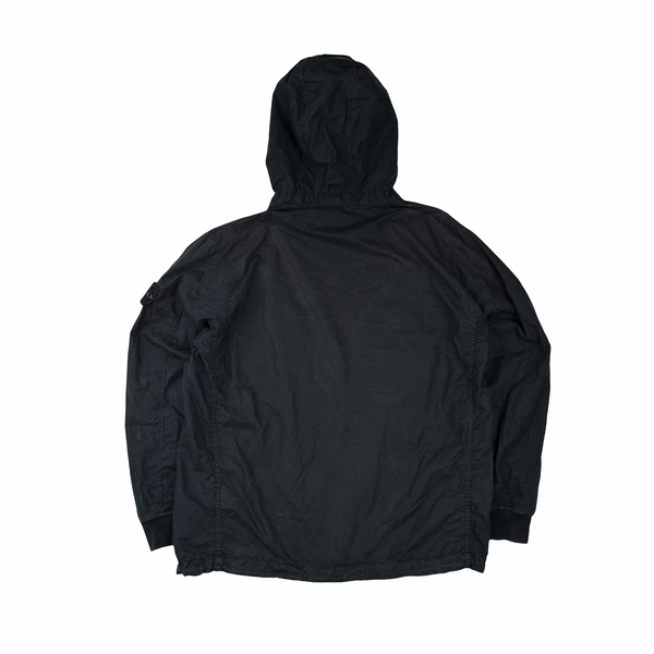 Stone Island 2019 Navy Ghost Cotton Resin Smock - Large