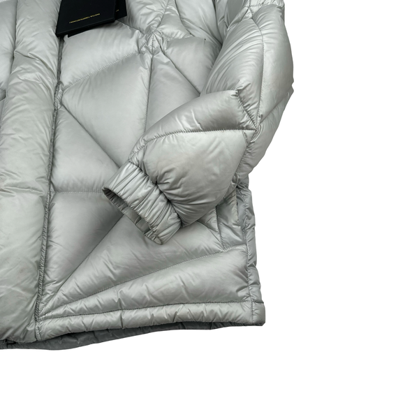Moncler Genuis X Pharrell Williams Oak Giubbotto Silver Triangle stitched Down Filled Puffer Jacket - XL