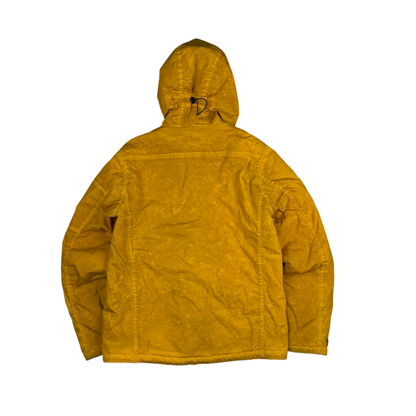 CP Company Orange Nycra Re-Colour Goggle Hooded Jacket - Large