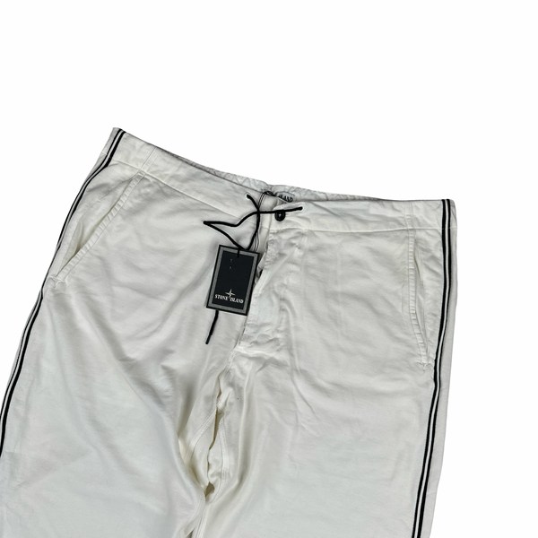 Stone Island 2007 White Vintage Tracksuit Joggers - XXL