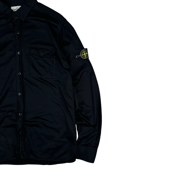 Stone Island 2016 Black Buttoned Pocket Overshirt - XL