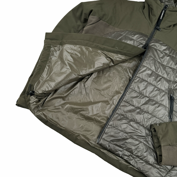CP Company Khaki Pro Tek Lens View Hooded Jacket - Large