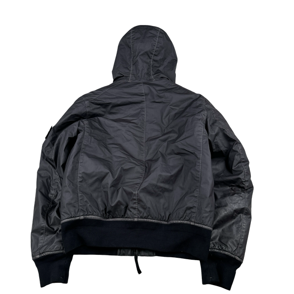 Stone Island 2014 Navy Mussola Gommata Padded Jacket - Medium