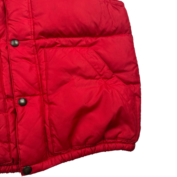 Ralph Lauren Red Down Puffer Gilet - Small