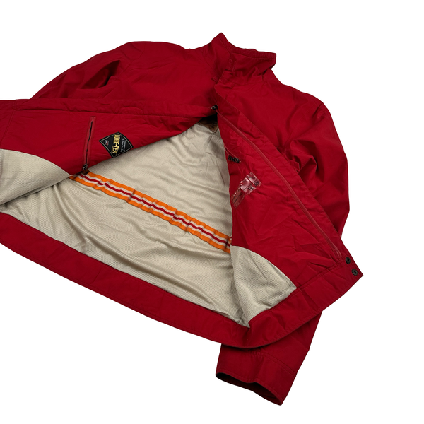 Prada Red Goretex Tab Zipped Parka Jacket - Medium