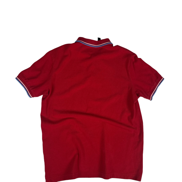 Prada Red Cotton Polo Shirt -XL