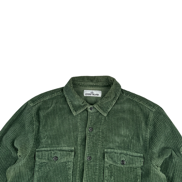 Stone Island AW2020 Green Jumbo Cord Shirt - Medium