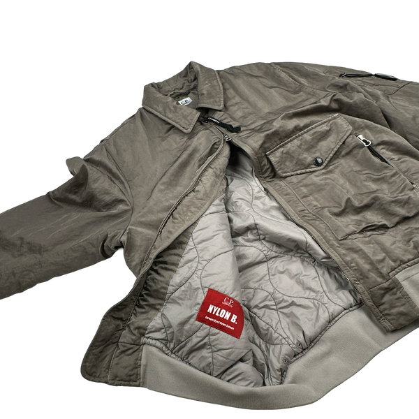 CP Company Nylon B Sateen Collared Bomber Jacket - Large