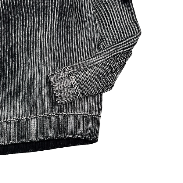 Stone Island 2018 Black Frost Wool Knit Jumper - XL