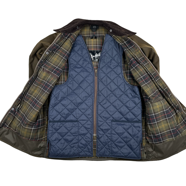 Barbour Solway Brown Cotton Gillet Lining Wax Field Jacket - XL