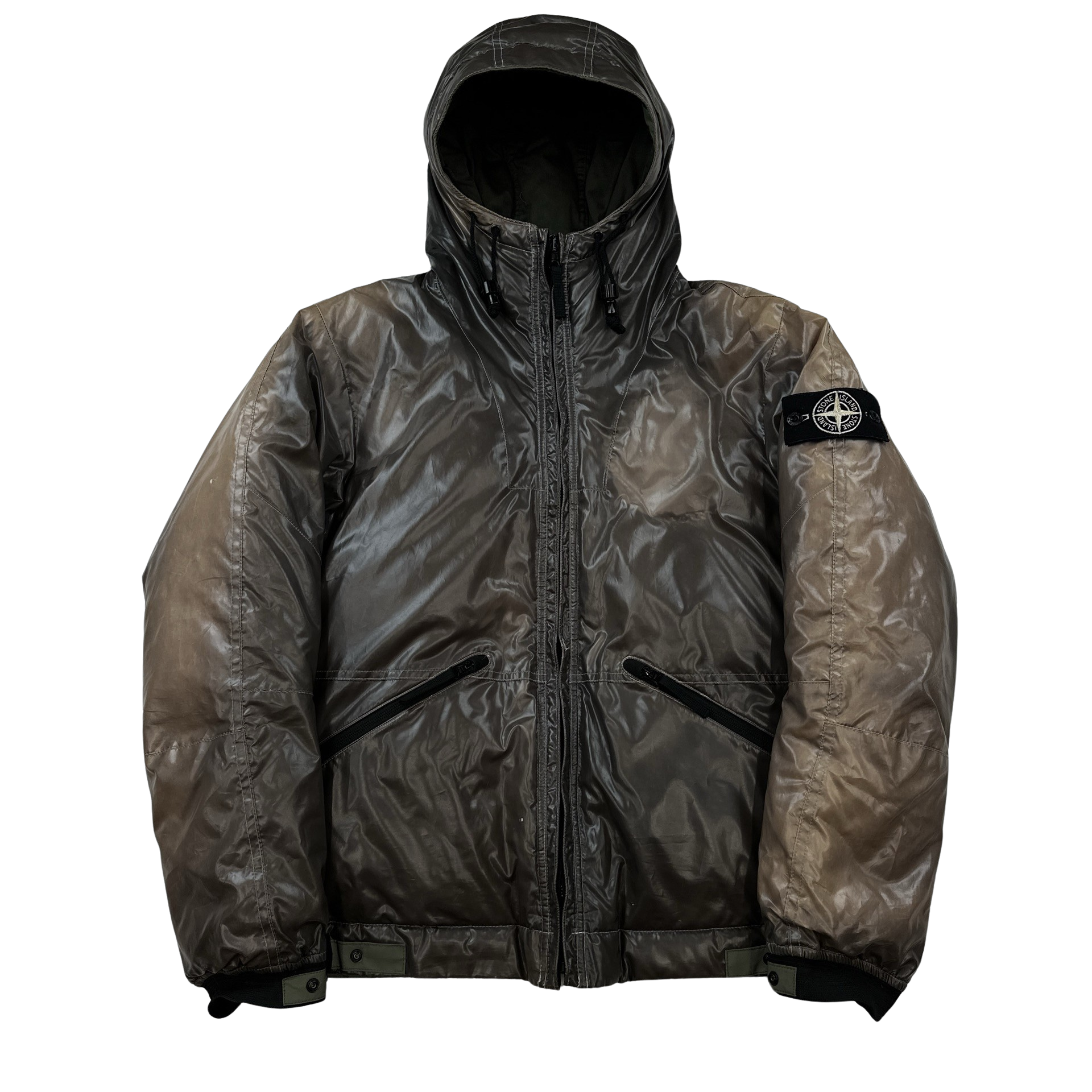 Stone Island Brown Down Filled Ice Jacket - Medium – Mat's Island