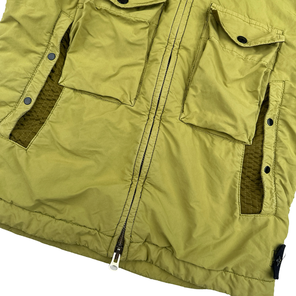 Stone Island 2021 Mustard David Light - TC With Micropile Hooded Gilet - Small