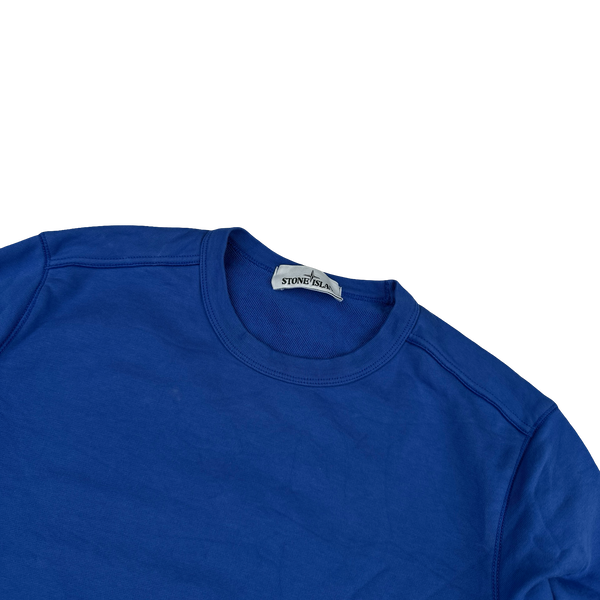Stone Island 2019 Blue Crewneck Sweatshirt - Small