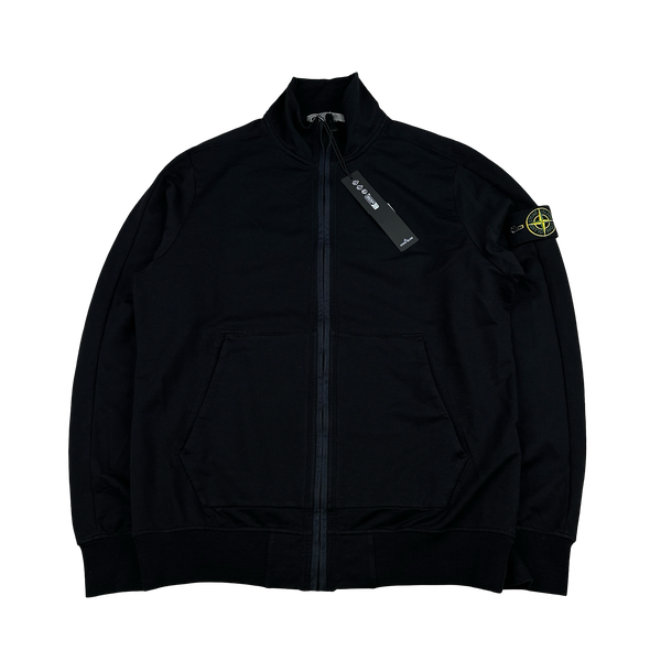 Stone Island 2024  Black Zipped High Neck Jumper - Medium