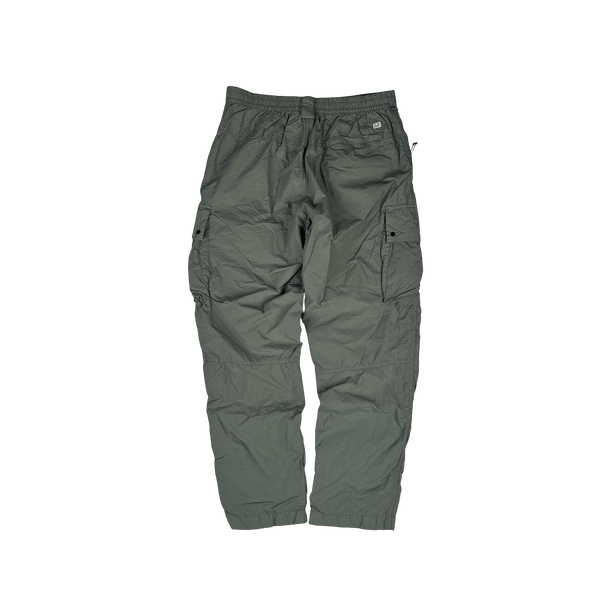 CP Company Sage Green Loose Fit Cargo Trousers - Medium