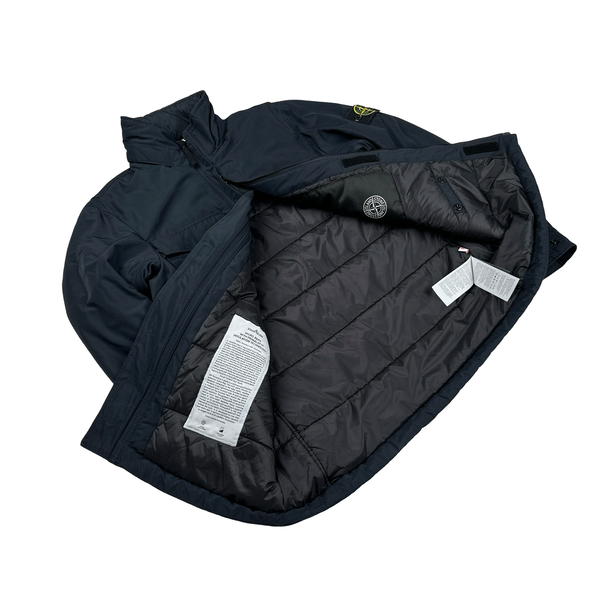 Stone Island Navy Micro Reps Primaloft Padded Field Jacket - Medium