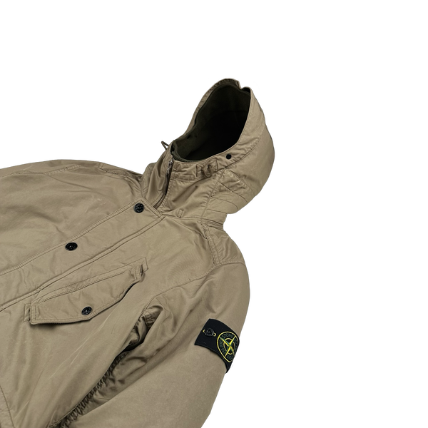 Stone Island 2013 Beige David TC Thick Lined Fishtail Duffle Jacket - Medium