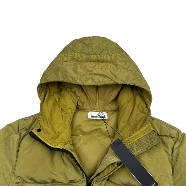 Stone Island 2021 Yellow Nylon Metal Down Puffer Jacket - Medium