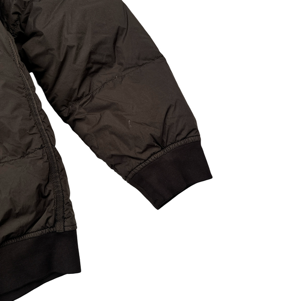 Stone Island 2019 Brown Garment Dyed Crinkle Reps Puffer Jacket - XL