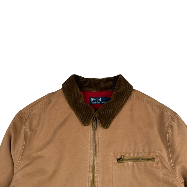 Ralph Lauren Vintage Work Harrington Fleece Lined Bomber Jacket - Large