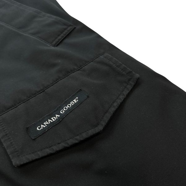 Canada Goose Black Premium Down Filled Multipocket Spellout Jacket - Medium