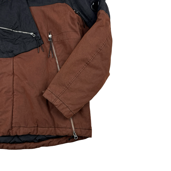 CP Company Black 50 Fili Quilted Explorer Cargo Jacket - XL