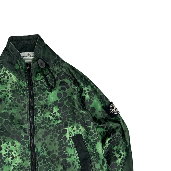 Stone Island 2018 Alligator Camo Light Cotton Nylon Jacket - Large