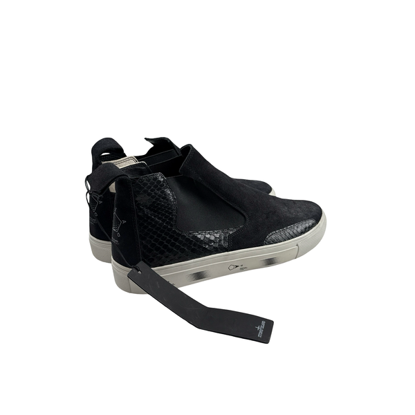 Stone Island Shadow Project Black Chelsea Boots - UK 8