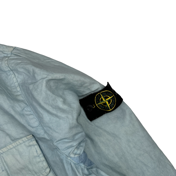 Stone Island 2005 Vintage Blue Lino Flax Jacket - XXL