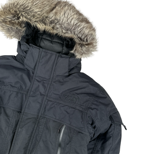 North Face Black Hyvent Mcmurdo Down Filled Long Parka Jacket - Small