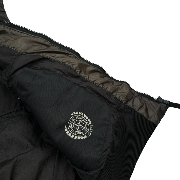 Stone Island 2012 Brown Garment Dyed 30th Anniversary Down Filled Gilet - Medium