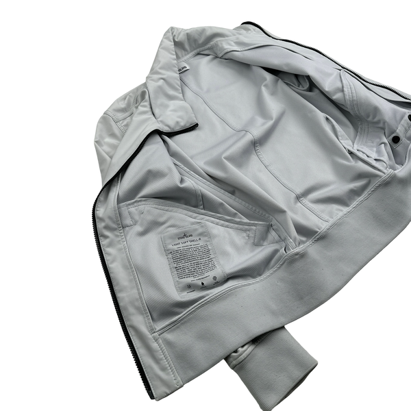 Stone Island 2019 Ice Blue Light Soft Shell R Jacket - Small