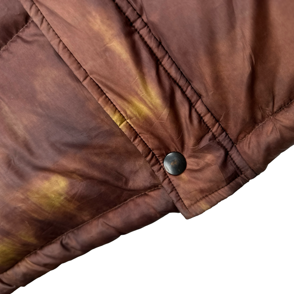 Stussy Tortoise Shell Tie Dye Puffer Jacket - Large