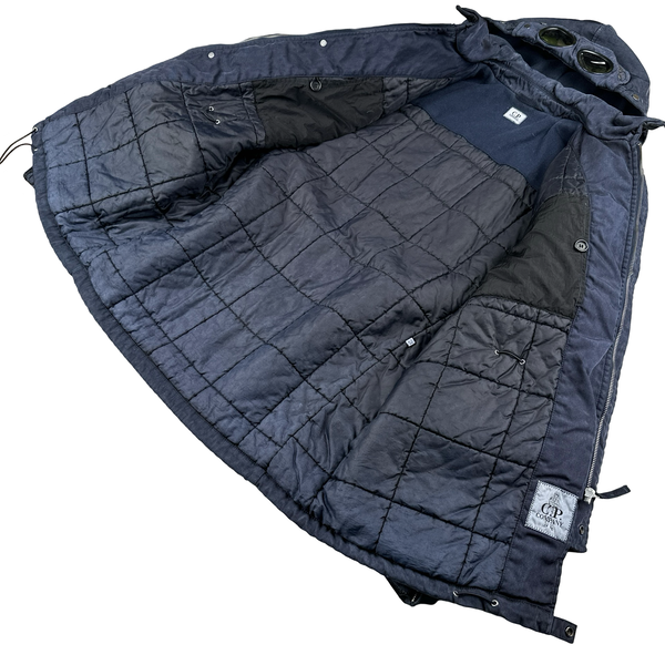 CP Company Goggle Navy Quilted Lined Multi Pocket Jacket - XL