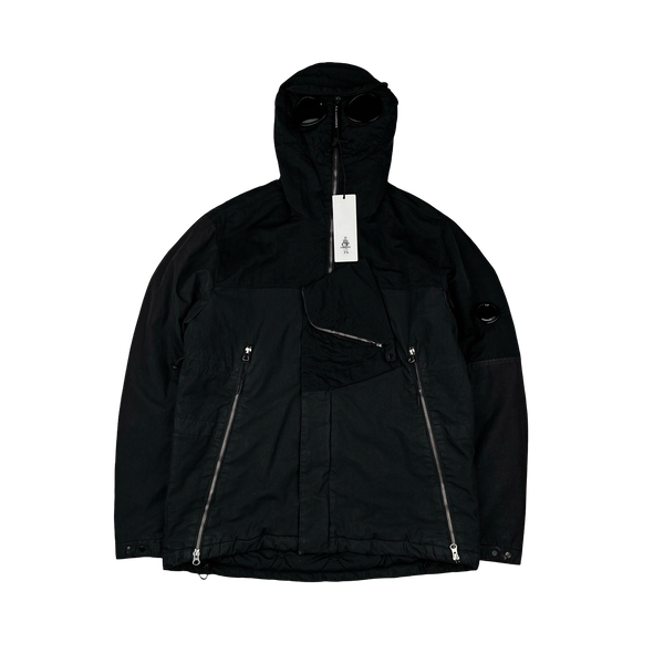 CP Company Black 50 Fili Quilted Explorer Cargo Jacket - Large
