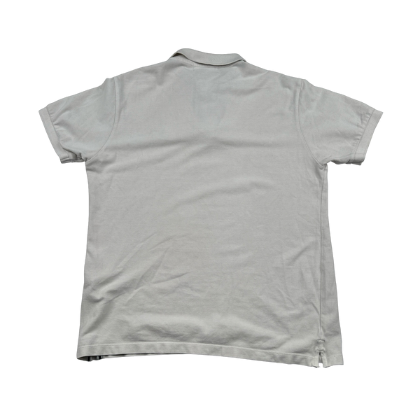 Stone Island 2018 White Cotton Polo Shirt - XL