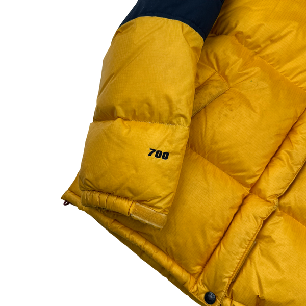 North Face Yellow Summit Series Baltoro 700 Fill Puffer Jacket - XS