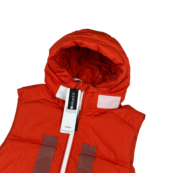 Stone Island 2023 Marina Rubber Wax Poplin Down Gilet - XL
