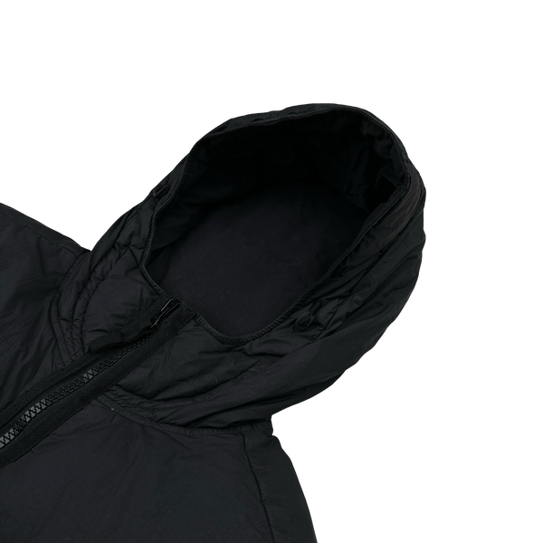Stone Island 2021 Black Crinkle NY Down Puffer Jacket - Small