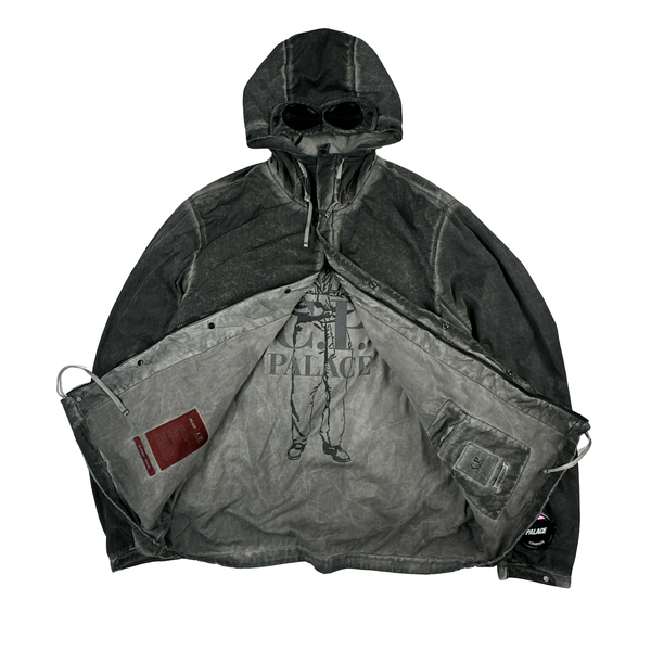 CP Company x Palace Grey Nylon La Mille Goggle Jacket - XL
